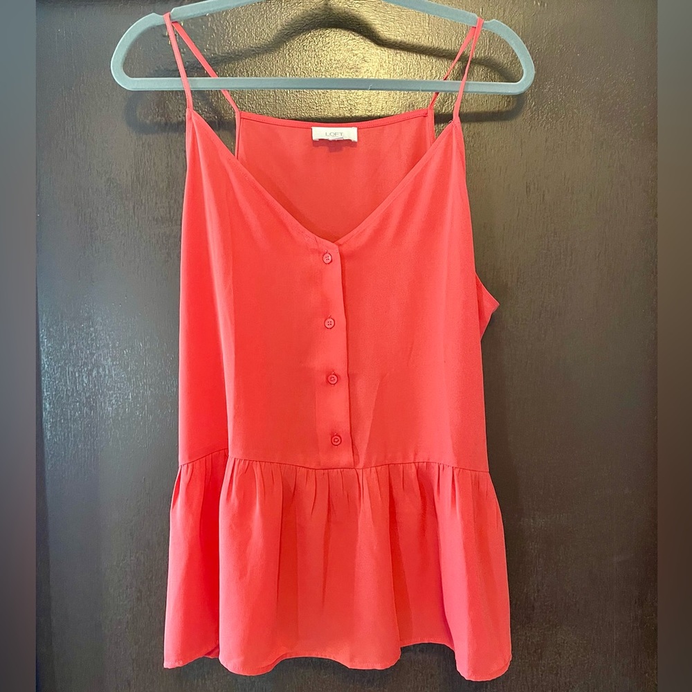 Coral tank top